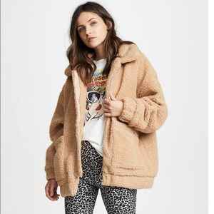 I.AM.GIA New With Tags Pixie Teddy Coat Caramel